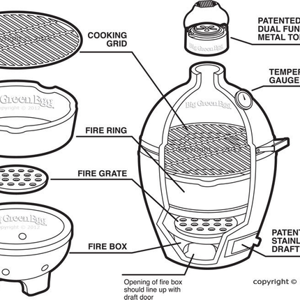 Big Green Egg Big Green Egg Large + Table Nest