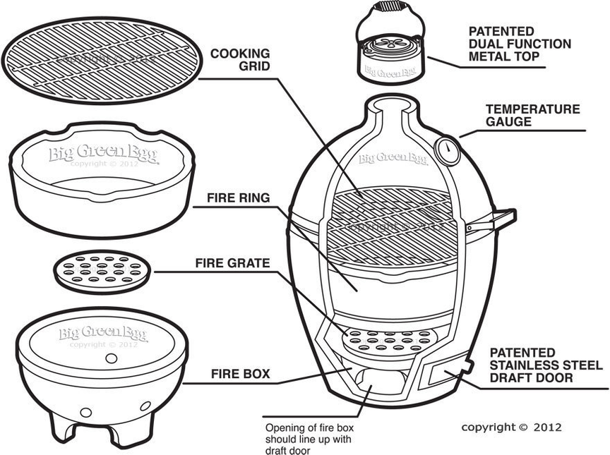 Big Green Egg Big Green Egg Large + Table Nest
