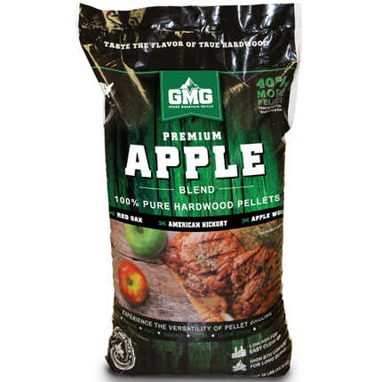 Green Mountain Grills Transport Damage: Green Mountain Premium Appel Blend Eik/Hickory/Appel BBQ Pellets 12,7 kilo