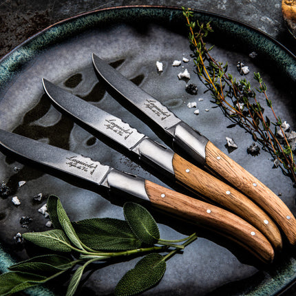 Luxury Line Luxury Line Steakmessen Eikenhout Stonewash
