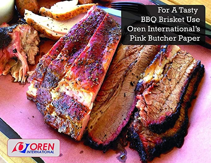 Oren BBQ Oren USA Pink Butcher Paper 61 cm x 304 m (24'' x 1000')