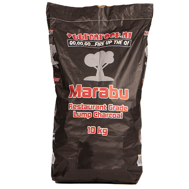 Vuur & Rook Transport Damage: Vuur&Rook Restaurant Grade Marabu Houtskool 10 kg